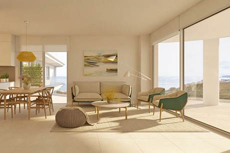 living room image luxury apartment seafront fuengirola